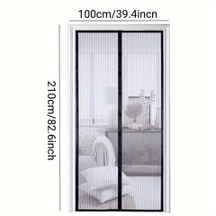 Magnetic Screen Door Self Sealing Mesh Partition
