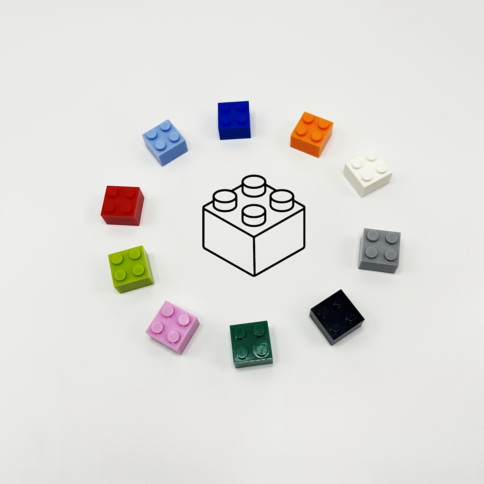 50pcs Building Blocks 2 X 2 Stud Hole Small Compatible with 3003 for Toys DIY