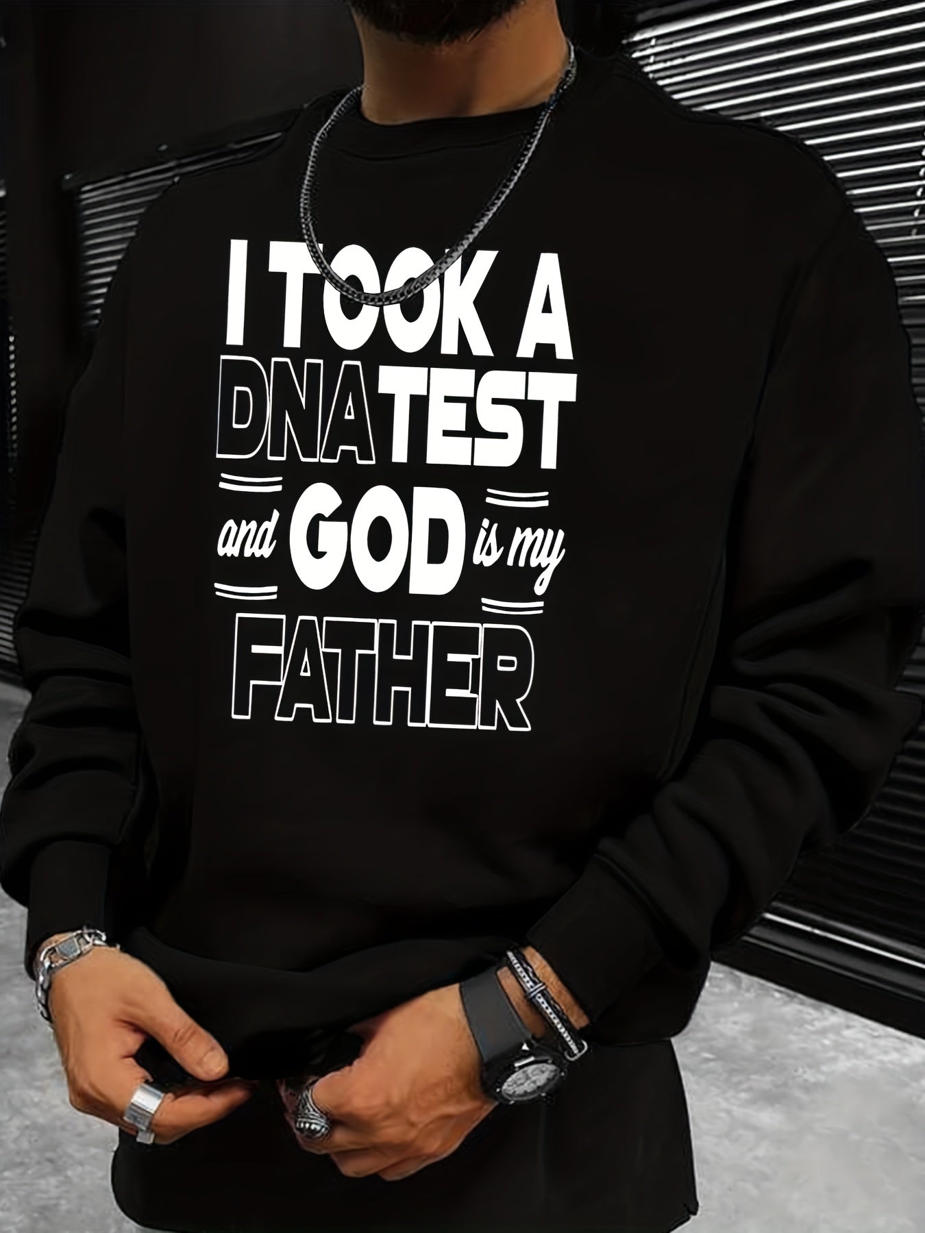 God Is My Father Sweatshirt Men's Graphic Pullover Sweats