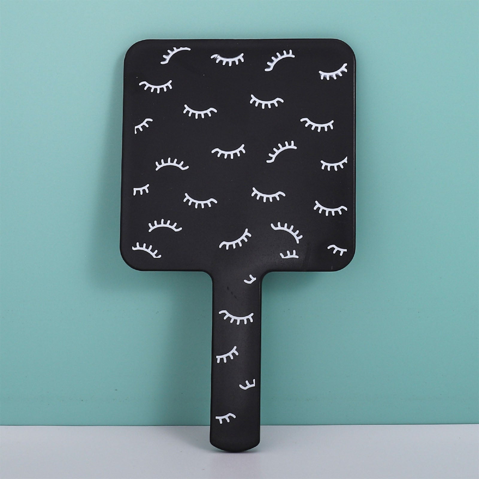 Square Handheld Beauty Mirror with Handle for Daily & Outgoing Use