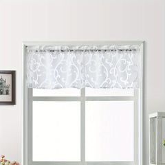 1PC Gauze Small Curtain Tiers Translucent Kitchen Curtain