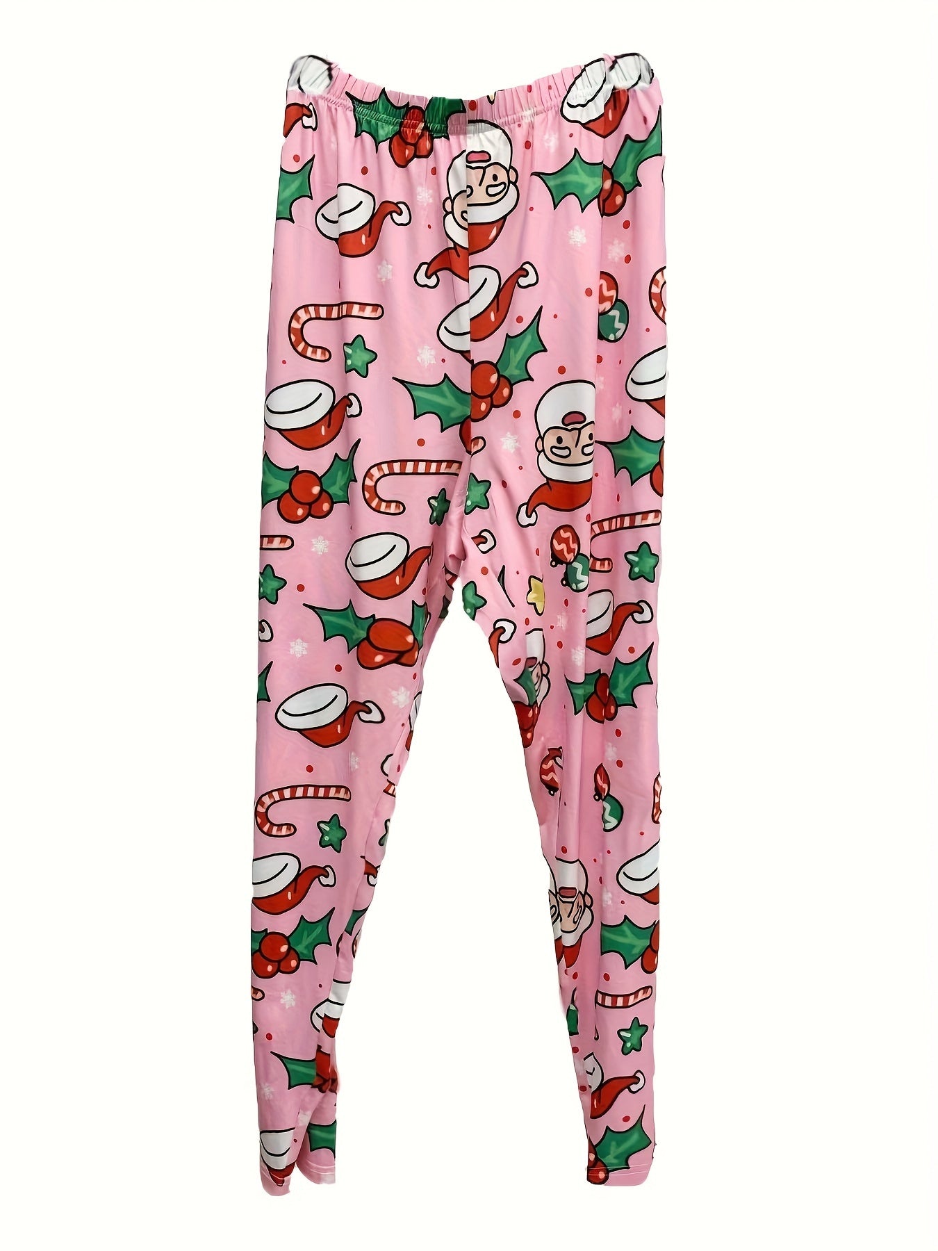 Christmas Leggings Women's Santa & Gift Print High Stretch Leggings