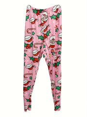 Christmas Leggings Women's Santa & Gift Print High Stretch Leggings