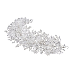 Beaded Crown Tiara Headbands for Wedding Dress