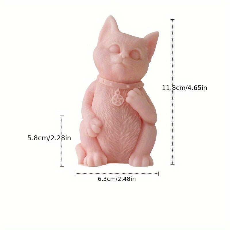 3D Kitten Candle for Home Decoration