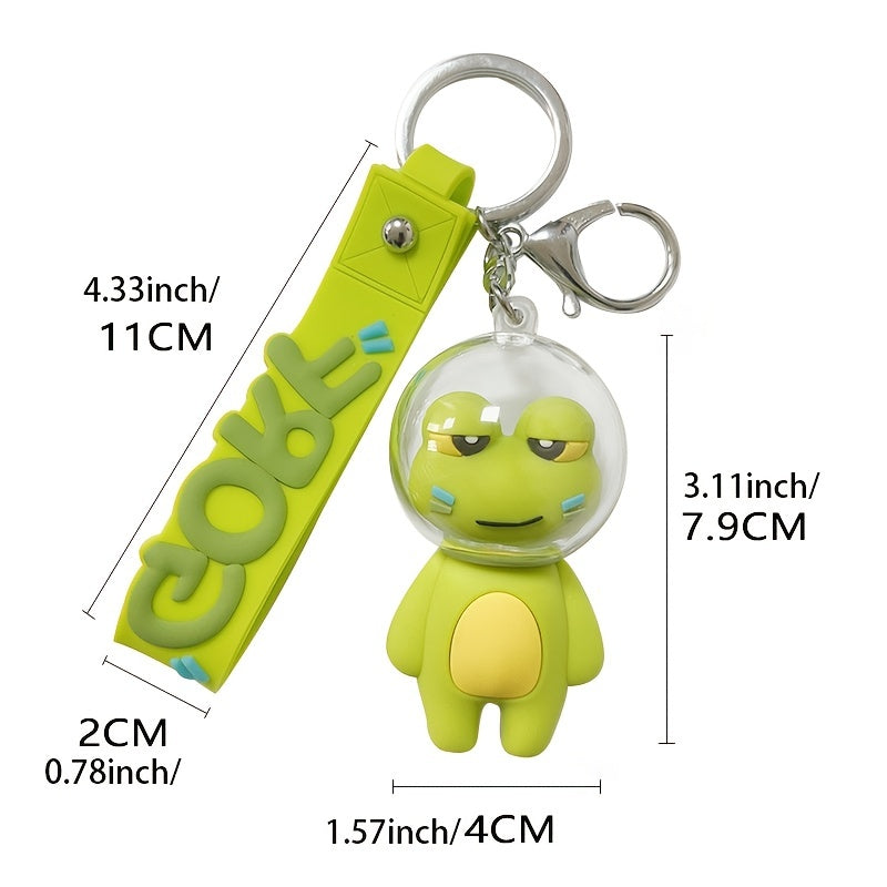 Space Frog Keychain For Men Couple Bag Pendant