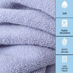 4pcs Solid Cotton Hand Towel Absorbent Soft Face Towel Quick Dry Hand Towels