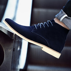 Men's Lace Up Ankle Boots British Style for Winter
