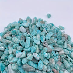 50g Natural Tianhe Stone Flakes Quartz Healing Crystals Polished Gravel Stones