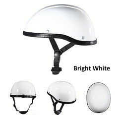 Open Face Helmet Vintage Motorcycle Half Helmet For Summer Men