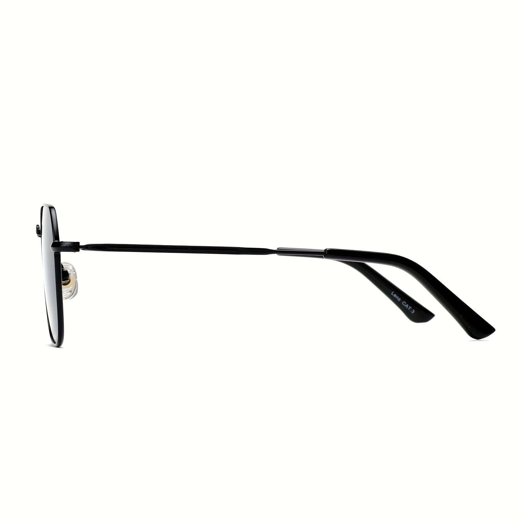 OUWEN Polarized Polygon Sunglasses Unisex Full Frame Aviator Glasses