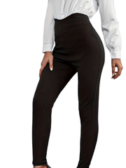 High Waist Slim Fit Pants for Office