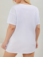 Heart & Butterfly Print Tee Sleep Dress