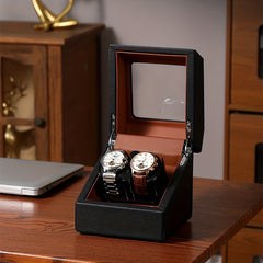 Dual Watch Winder Box for Men's and Women's Watches