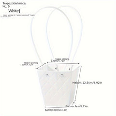 Embossed Flower Bag 3D Design Tote for Retail Supermarket