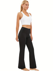 Bootcut Yoga Pants With Pockets For Women Running Workout Flare Leggings
