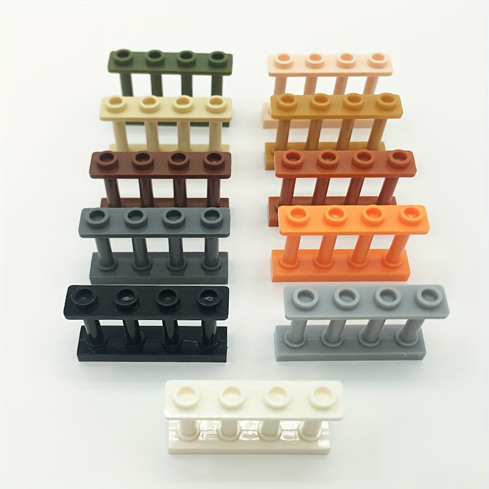 9pc Farm Building Block Set w/ Ranch Fence DIY Animal Scene Playset