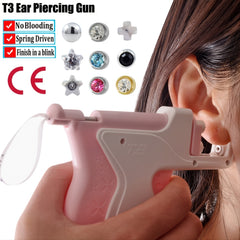 Self Ear Piercing Gun Safe and Sterile Kit for Salon and Home Piercing
