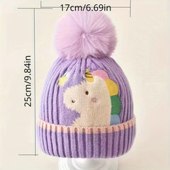 Kids Knitted Hat for Winter Warmth