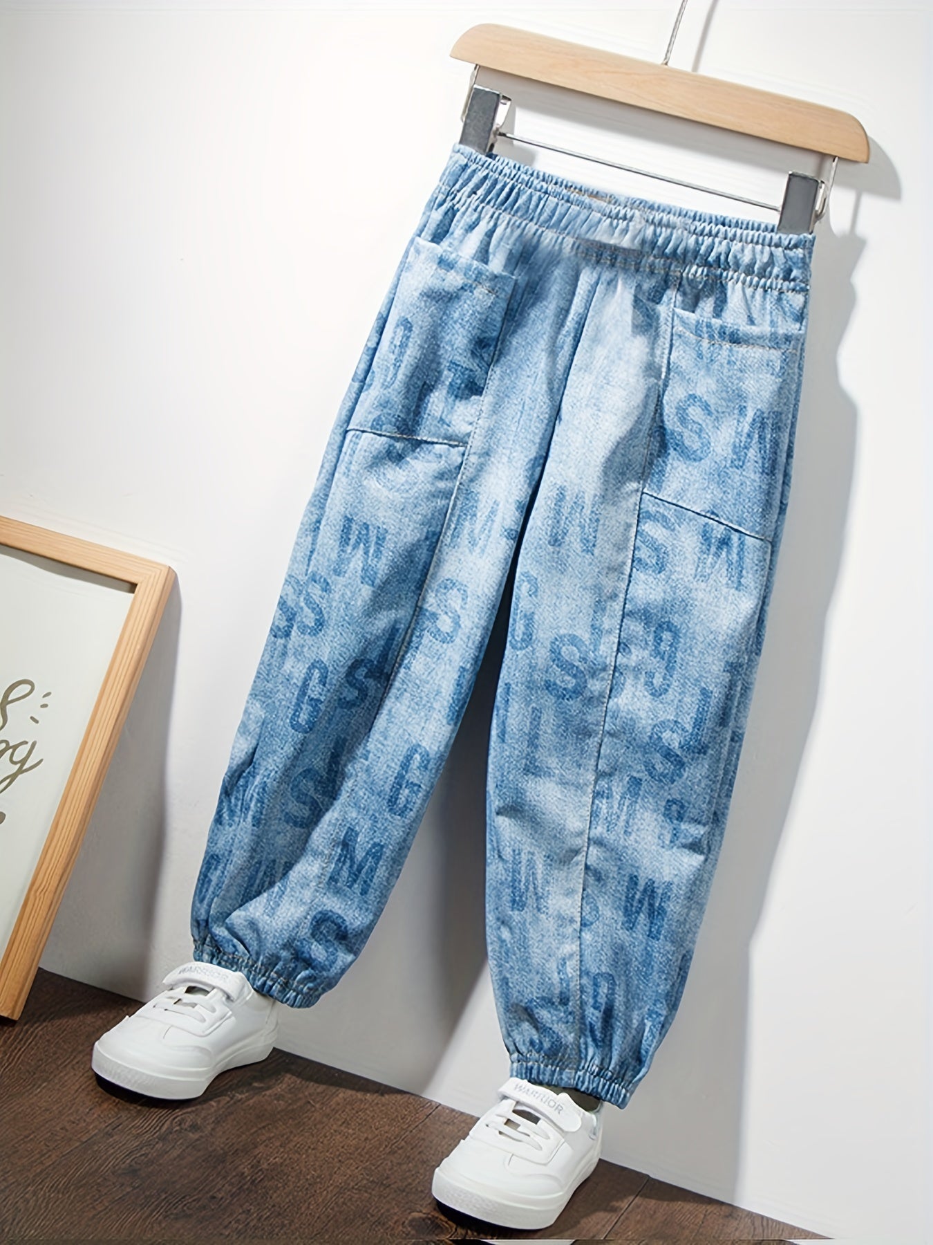 Boys Casual Denim Pants with Pocket for Spring and Autumn