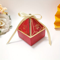 Triangle Wedding Candy Box Hot Golden Tower Jewel Box
