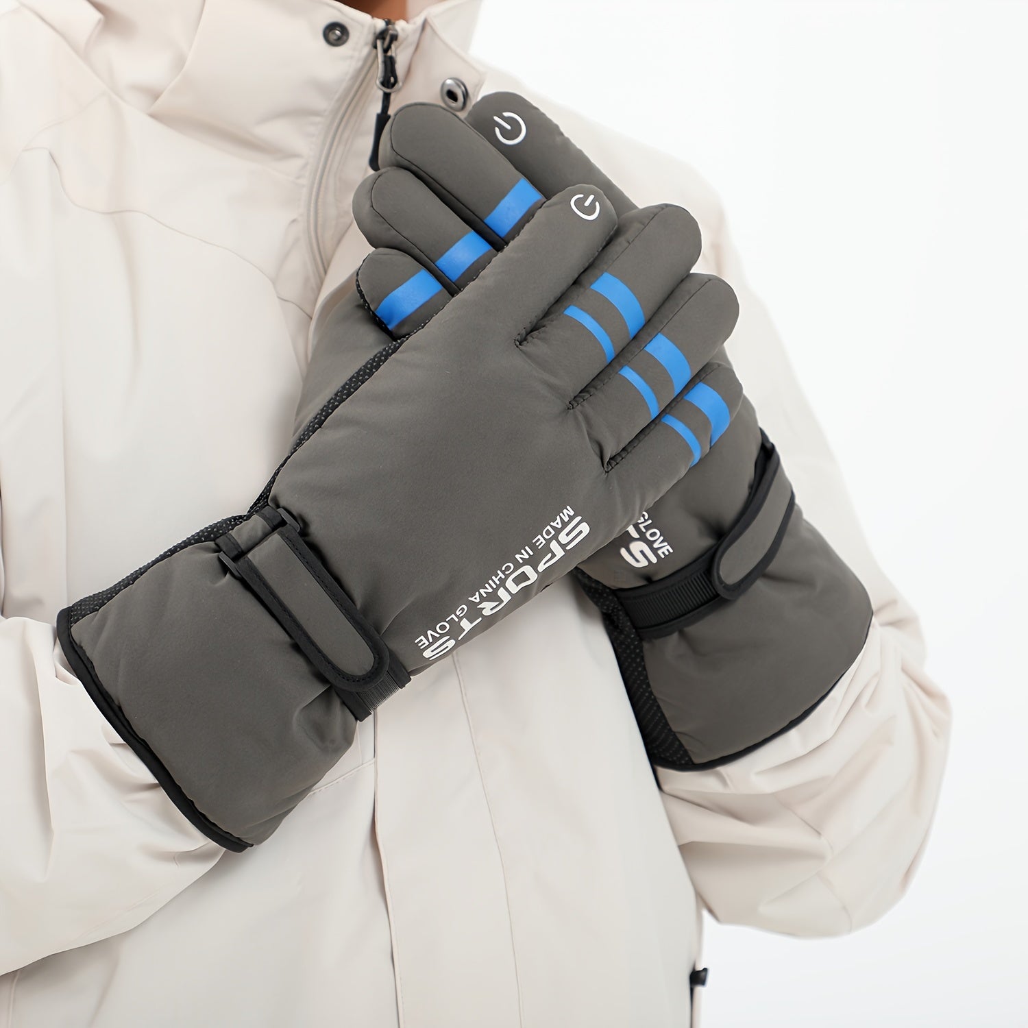 Thickened Skiing & Cycling Gloves Touch Screen Silicone Warm Keeping