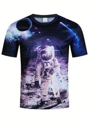 Men's 3D Print Loose T Shirt for Summer Fun