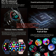 1.43" AMOLED Touch Sports Smartwatch Calls Fitness Track Voice Assistant