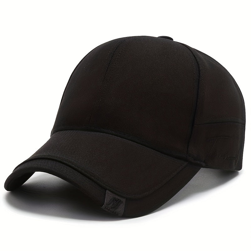 Men's Outdoor Solid Baseball Cap Casual Sunscreen Peaked Hat