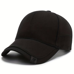 Men's Outdoor Solid Baseball Cap Casual Sunscreen Peaked Hat