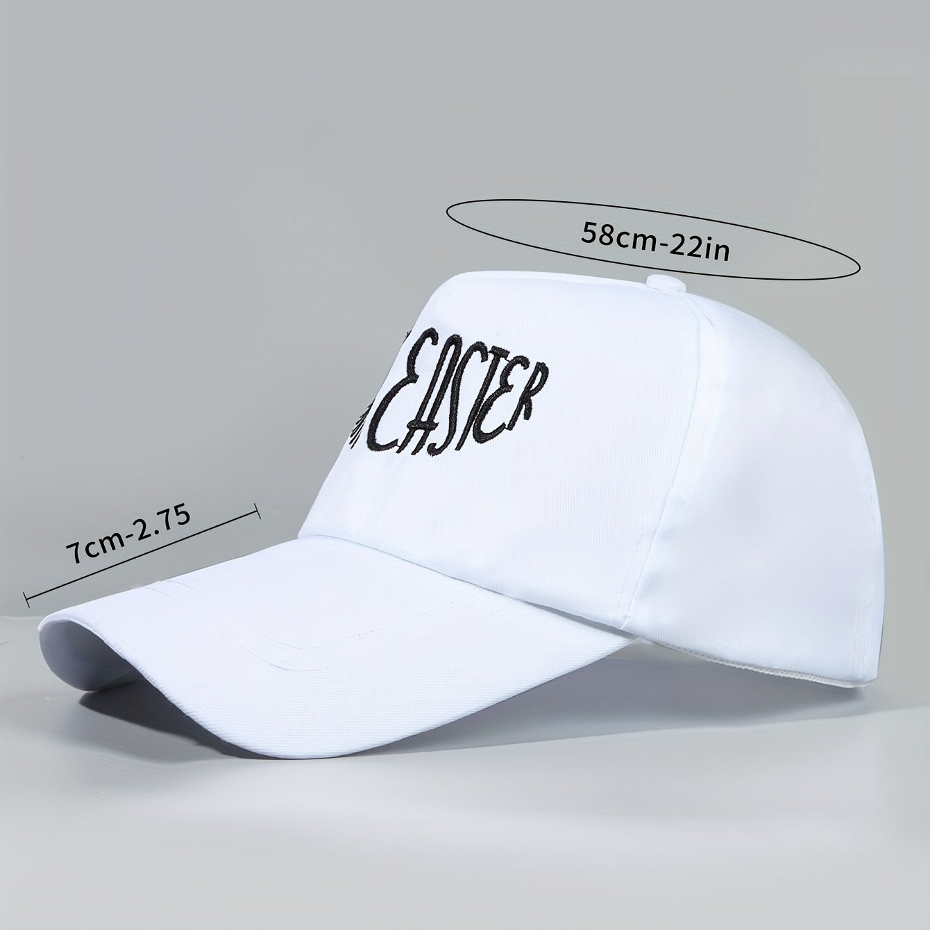 Happy Easter Baseball Cap Embroidered Sun Hat