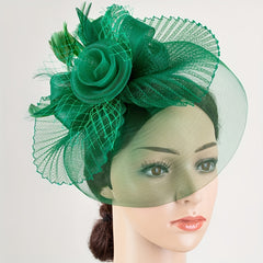 Women Flower Headband Head Piece for Derbyhat