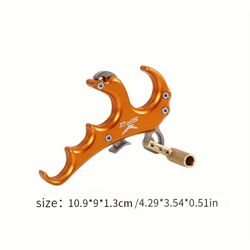 Aluminum 4 Finger Grip Bow Release Aid