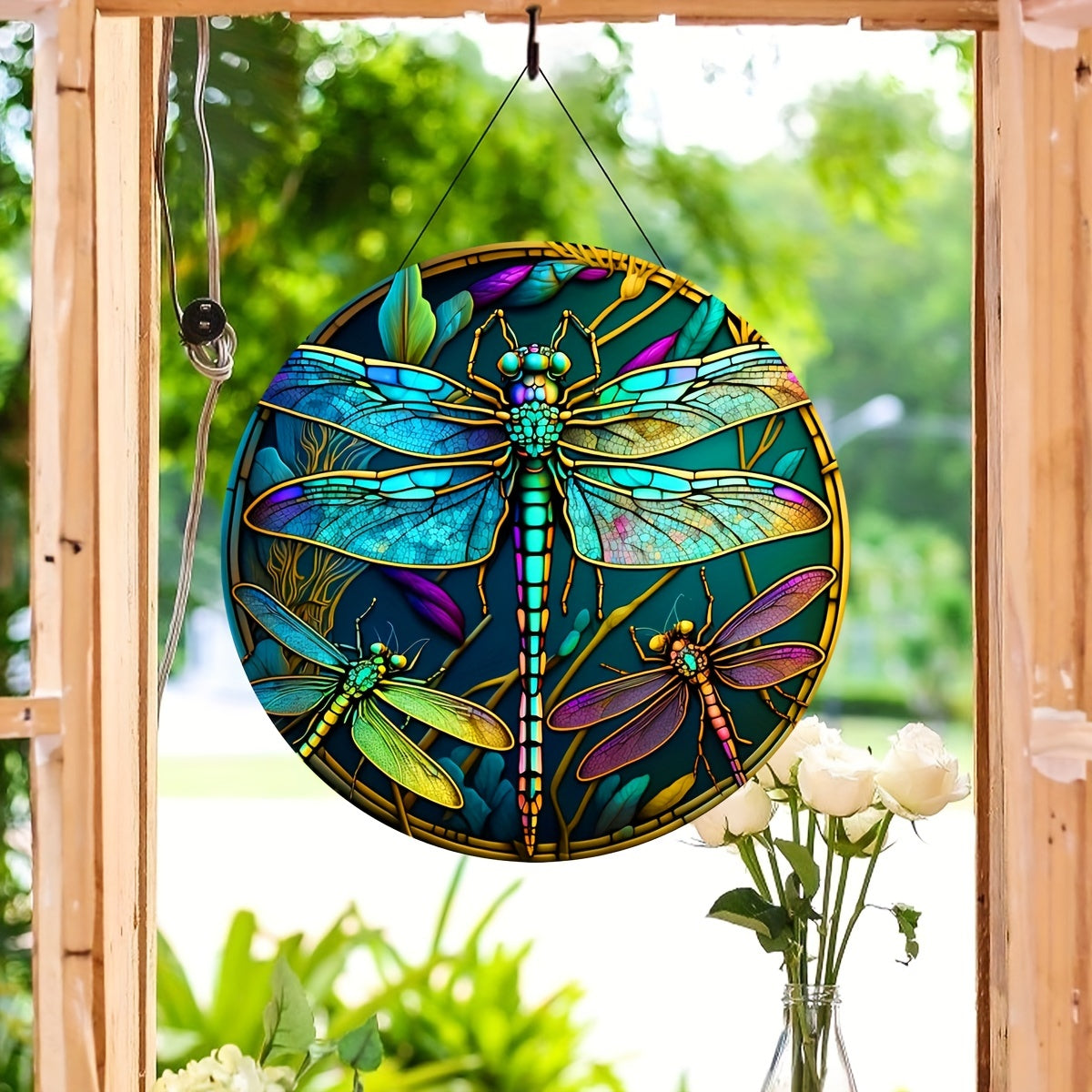Dragonfly Window Hanging for Magical Home Decor