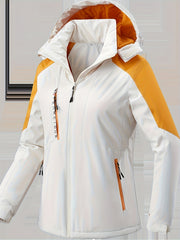 Women's Waterproof Outdoor Sports Jacket - Hooded, Hiking, Mountaineering