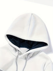 Patchwork Print Hoodie Hoodies For Men Men's Casual Graphic Pullover Hooded Swea