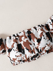 Infant Girls Camo Top & Skirt Set w/ Bow Belt, SS, Summer