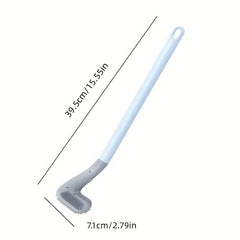 Silicone Toilet Brush with Soft Head and Long Handle