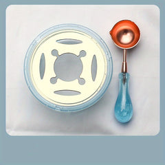 Seal Stamp Set with Crystal Melting Pot & Spoon Wax Sealing Accessories