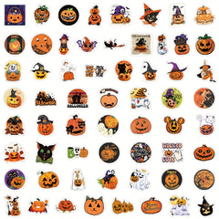 Vintage Halloween Vinyl Stickers Pack Pumpkin Witch Waterproof VSCO Stickers