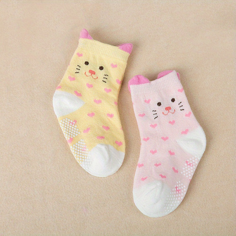 2 Pairs Children's Cartoon Animal Ear Ankle Socks