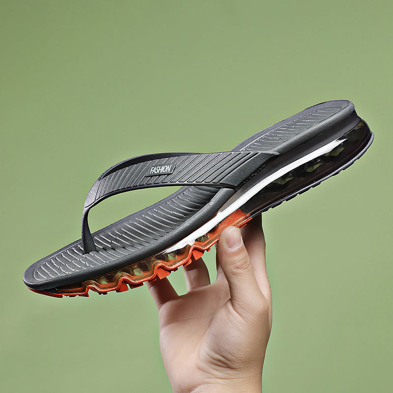 Men Air Cushion Flip Flops Lightweight Soft Non Slip Slippers