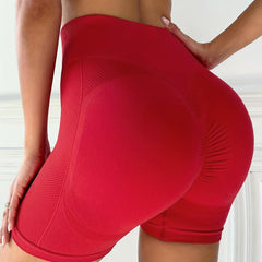 Seamless Yoga Sports Shorts High Waist Biker Shorts Women's Activewear