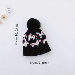 Warm Woolen Hat Unicorn Ear Protection For Baby Boys And Girls
