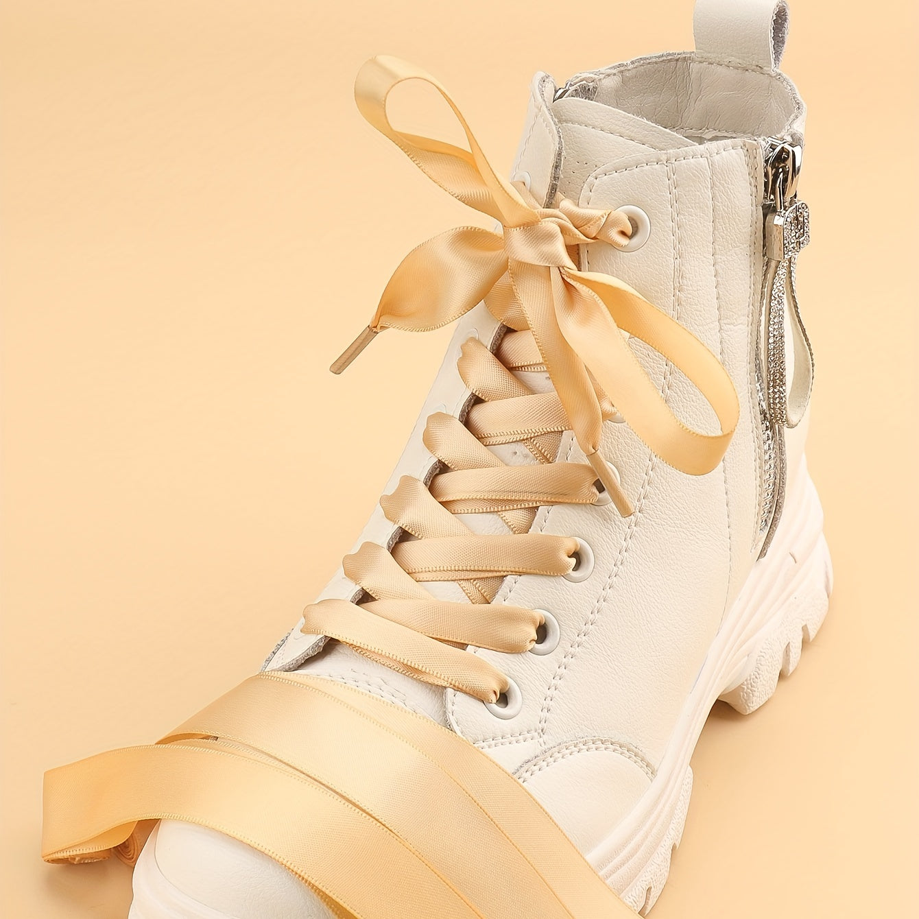 Polyester Ribbon Glossy Shoelaces Silk Satin Wide Flat Webbing Ribbon