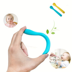 Baby Soft Silicone Spoon for Complementary Feeding