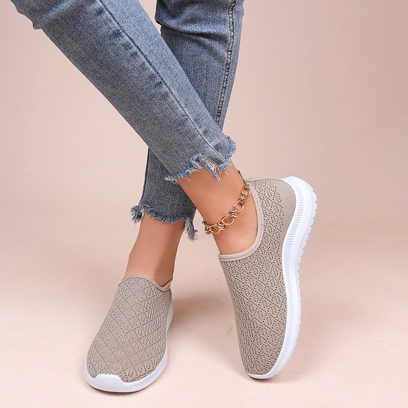 Women's Breathable Mesh Slip On Shoes - Lightweight