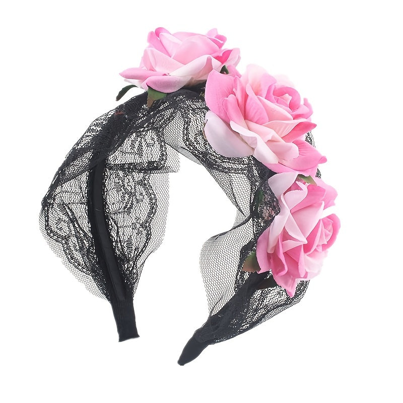 Girl s Halloween Rose Flower Headband For Children