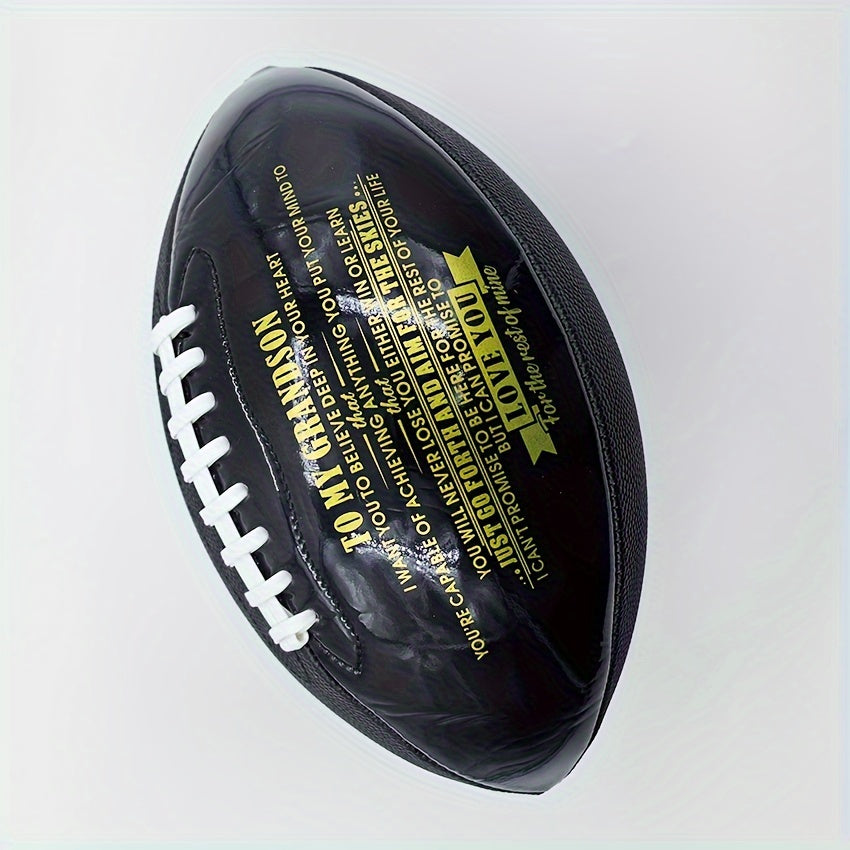 Size 9 American Football Gift for Grandson from Grandpa Grandma