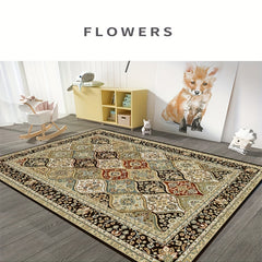 Boho Anti Fatigue Kitchen Rugs Vintage Absorbent Non Slip Soft Floor Mat